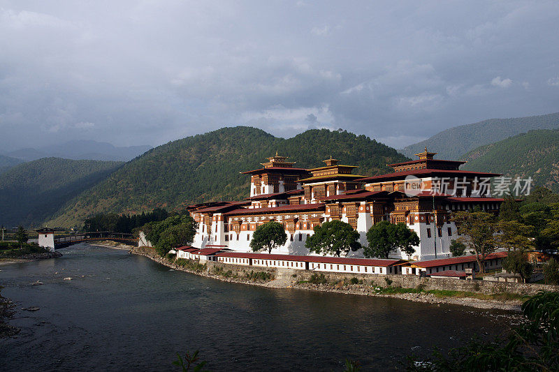 Punakha Dzong城堡，不丹